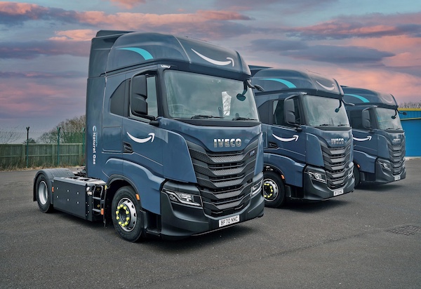 IVECO to supply 1,064 gas-powered S-WAY trucks to Amazon to support European operations